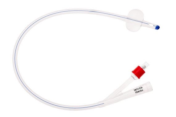 Unoquip Catheter Foley 2 Way 100% Silicone Ch24 Male 10ml 40cm