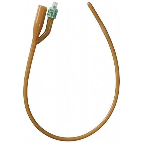 Bardia Catheter 14 G 30cc Silicone Coated Latex 40cm Grey