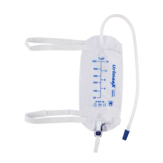 Aaxis Leg Bag With Straps 500ml 50cm Tube