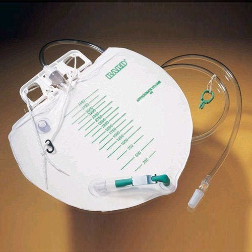 Bard Centre Entry Urine Meters With 350ml Meter And Drainage Bag 2500ml