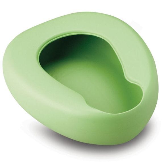 Bed Pan Heavy Duty Plastic Green