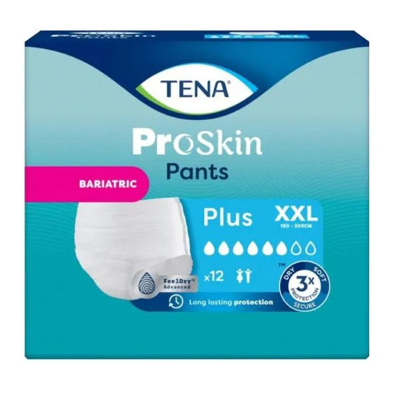 Tena Pants Bariatric Plus 2 Xl 157 203cm Unisex 1008ml White