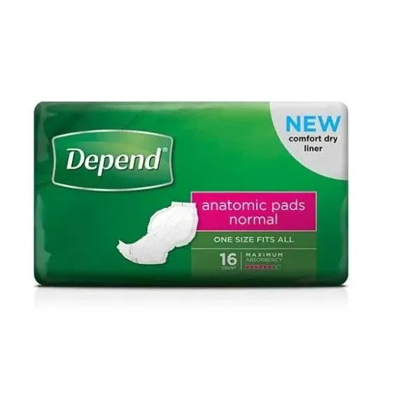 Depend Anatomic Pad Normal Unisex Pink 605x330mm Unisex 1300ml Pink