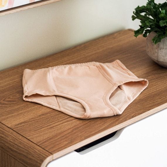 Conni Classic Ladies Brief 10 Waist 71 Cm Female 200 Ml Waterproof Beige