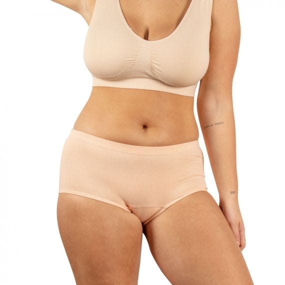 Conni Active Ladies Brief 14 Waist 81 Cm Female 200 Ml Waterproof Beige
