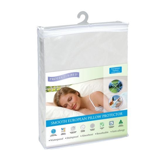 Pillow Protector European 31103 European 65x65cm Unisex 300ml Waterproof White