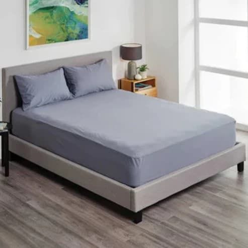 Protect A Bed Fitted Pillow Case Fusion Charcoal Standard 48x73cm Waterproof