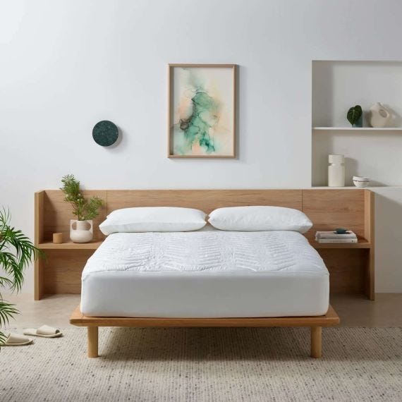 Staydry Bamboo Quilted Waterproof Protector Single Bed