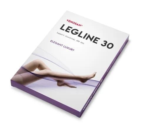 Venosan Legline 30 Panythose At Medium Ankle 24 25cm 30 Hg Black