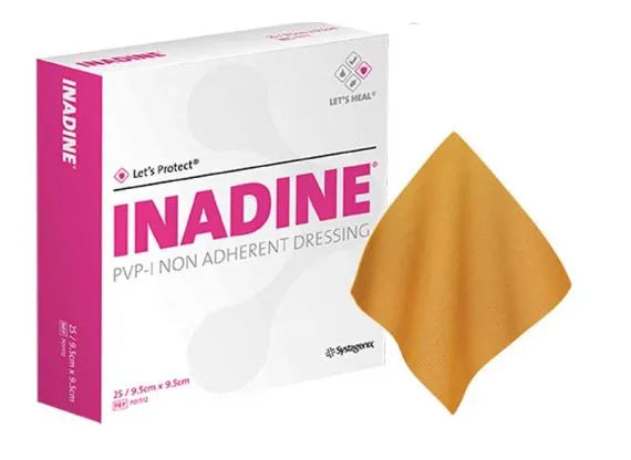 Inadine PVP-I Antiseptic Dressing – 9.5 × 9.5 cm