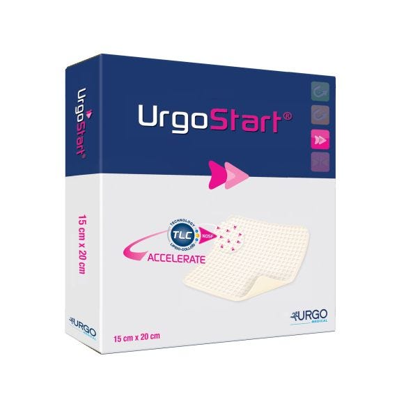 Urgostart Foam Protease Modulating Matrix Wound Dressing 15cmx20cm