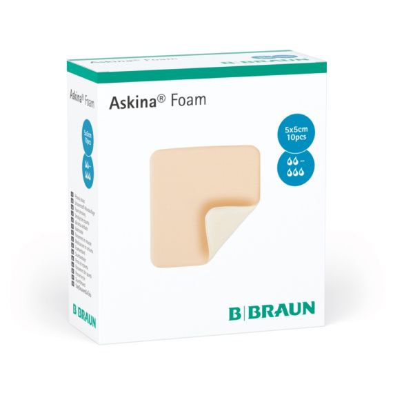 Askina Foam Dressing 5 X 5 Cm 5cmx5cm Beige