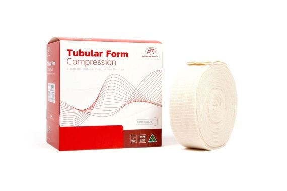 Tubular Form Compression Bandage Size K 21.5cm Wide Latex Free Natural