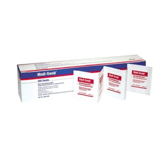 Medi Swab 2 Ply (Each) Alcohol Impregnated