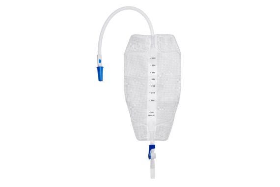 Unoquip Leg Bag Hhc Soft Backing 750ml Unisex 9 Cm Tube
