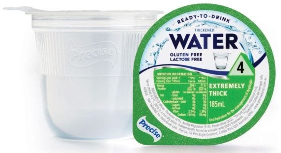 Precise Extremely Thick Level 4 Ready To Drink Cups Water