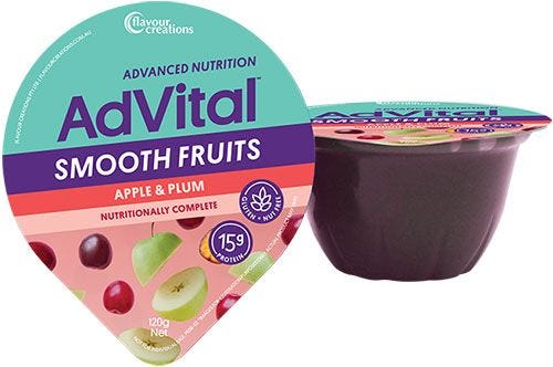 Flavour Creations Nutritionally Complete Plum & Apple Smooth Fruits 120gm