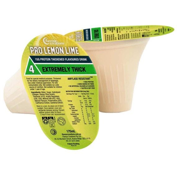 Flavour Creations Pro Lemon Lime Protein Fortified Level 4 Extremely Thick 900 175 Ml