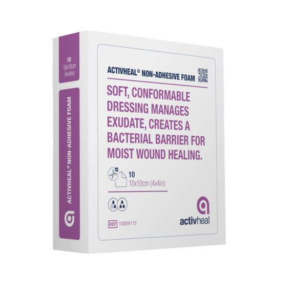 Activheal Foam Non Adhesive 10x10cm