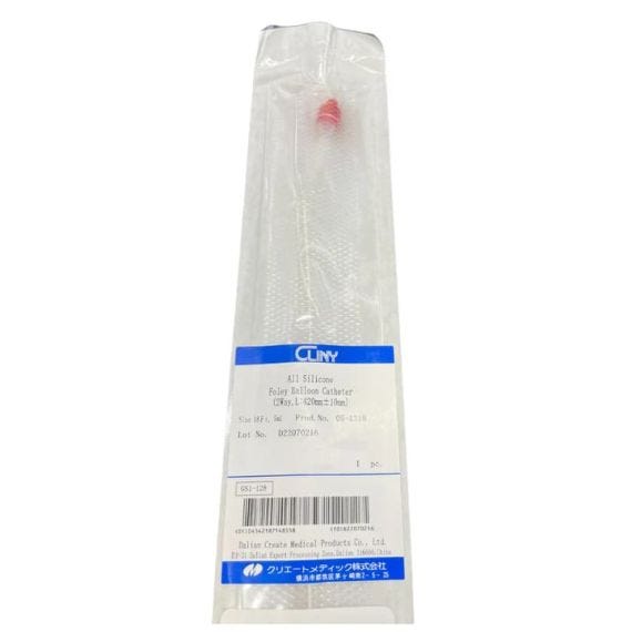 Cliny Catheter 18 G Adult 5cc Silicone 35 Cm