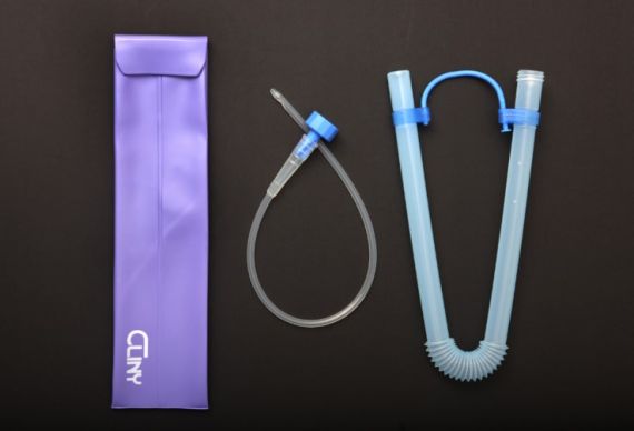 Cliny Safety Catheter Set 12 G Male Silicone 35 Cm