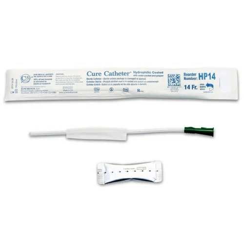 Cure Catheter Hydrophilic Fg14 Paediatric 25cm Green