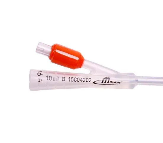 Mdevices Silicone Foley Catheter 16 Fr – 10ml Balloon – 40cm (Orange)