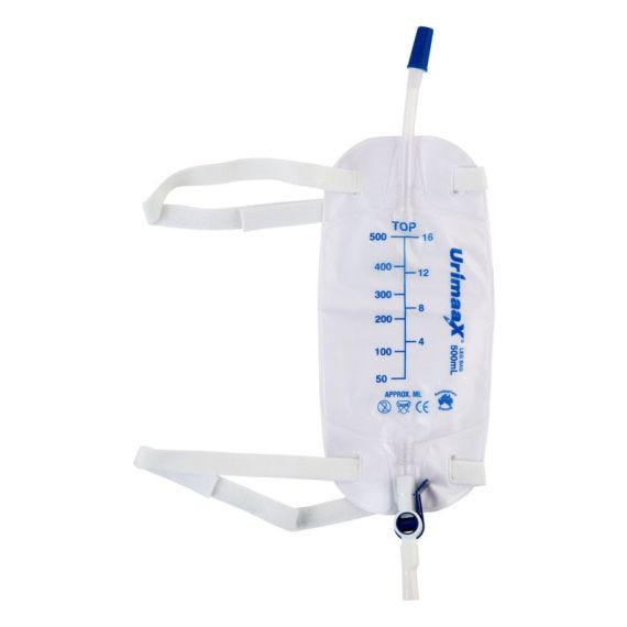Aaxis Leg Bag With Straps 500ml 6cm Tube