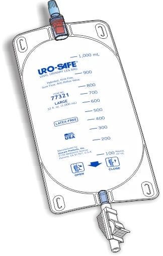 Urocare Uro Safe Leg Bag With Clamp 550ml