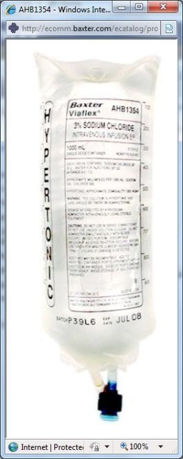 Sodium Chloride 3% Iv Solution 1000ml