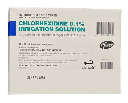 Chlorhexidine Irrigation 0.1% 30ml