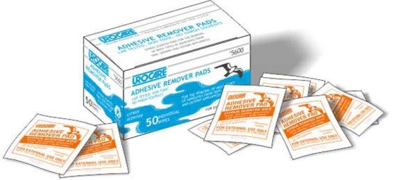 Urocare Adhesiv Remover Pads