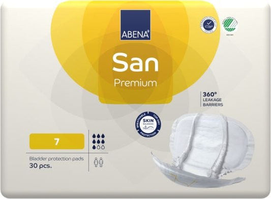 Abena San Premium 7 630x360mm Unisex 2100ml White/ Yellow Stripe