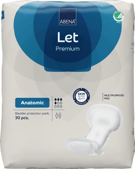 Abena Let Anatomic Unisex 500 Ml White