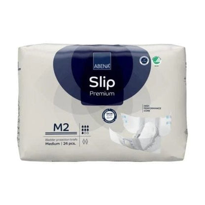 Abena Slip M2 Medium Waist 70 110cm Unisex 1560ml White/ Blue Stripe