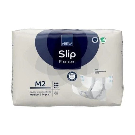 Abena Slip M2 Medium Waist 70 110cm Unisex 1560ml White/ Blue Stripe