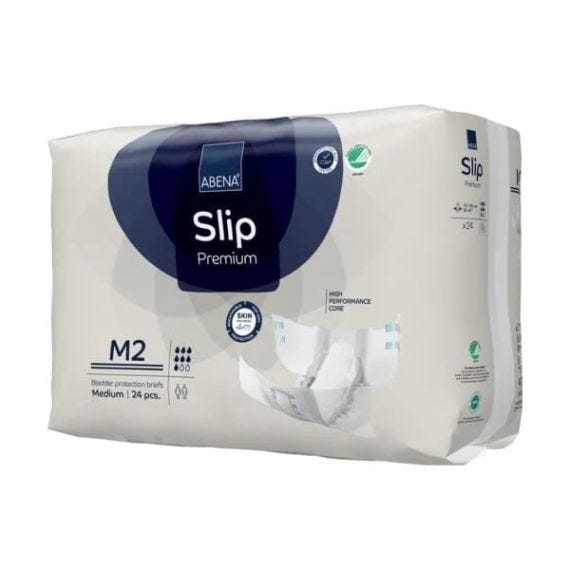 Abena Slip M2 Medium Waist 70 110cm Unisex 1560ml White/ Blue Stripe
