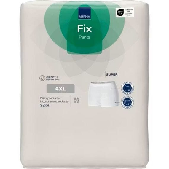 Abena Fix Net Pants Super   Waist 130 175cm 4 Xl Unisex Grey