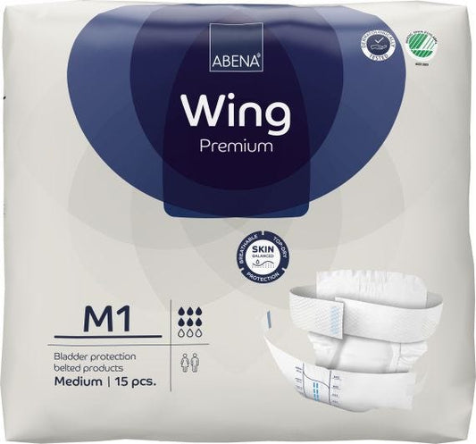 Abena Wing M1 Premium Medium Waist 70 110cm Unisex 1140ml Blue