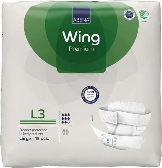 Abena Wing L3 Premium Large Waist 90 135cm Unisex 2100ml Green