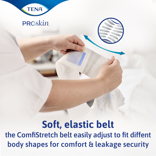 Tena Flex Proskin Ultima Medium Waist 71 102cm Unisex 2706ml White
