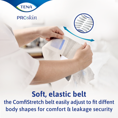 Tena Flex Proskin Ultima Medium Waist 71 102cm Unisex 2706ml White