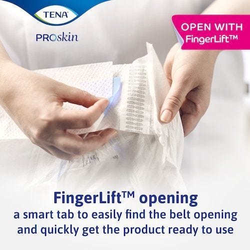 Tena Flex Proskin Ultima Medium Waist 71 102cm Unisex 2706ml White
