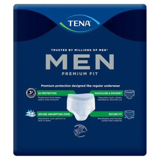 Tena Men Premium Fit Protective Underwear Maxi 95 125cm 945m Waist 95 125cm 945ml