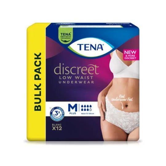 Tena Pants Discreet Low Waist Blanc Medium Waist 75 100cm Women 615ml White