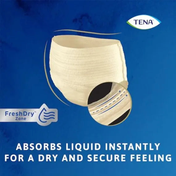 Tena Discreet Super Pant Large Waist 95 125cm Female 1010ml Cream