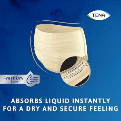 Tena Discreet Super Pant Large Waist 95 125cm Female 1010ml Cream