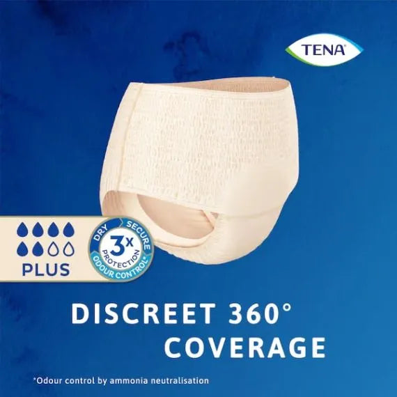 Tena Discreet Super Pant Large Waist 95 125cm Female 1010ml Cream