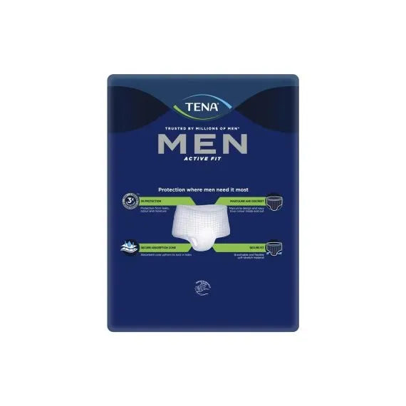 Tena Active Fit Plus Mens Pant Large 95 130 Cm 1010ml Navy