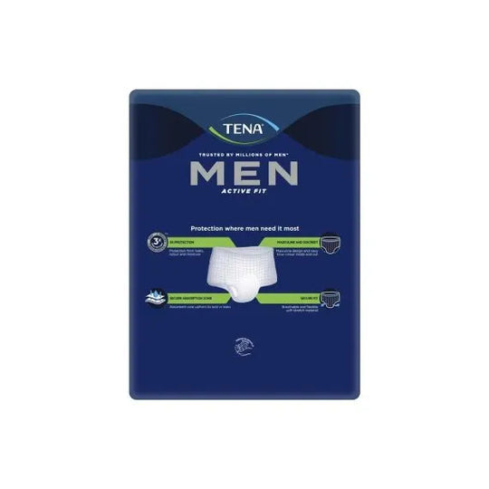 Tena Active Fit Plus Mens Pant Large 95 130 Cm 1010ml Navy